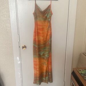 Vibrant Tie-Dye Maxi Dress